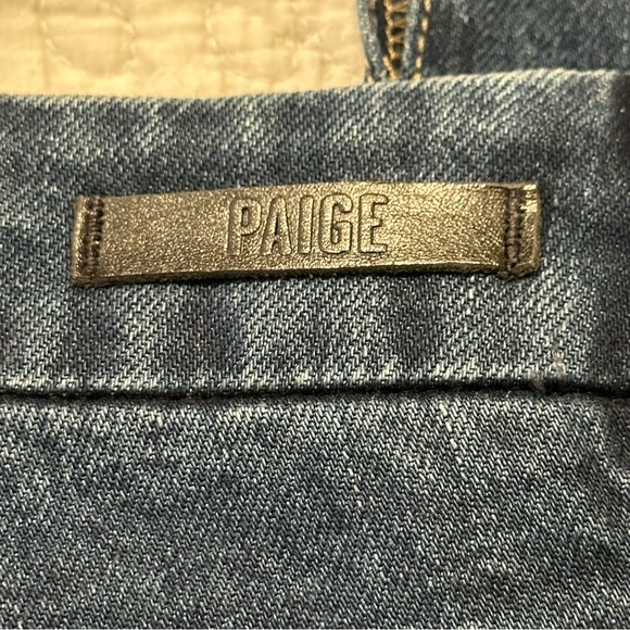 Paige NWT Stella 34.5IN Jolene Pockets Grecia Jeans High Rise Slit Ankles Sz.24 - Picture 11 of 16